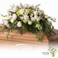 Elegant White Casket Spray